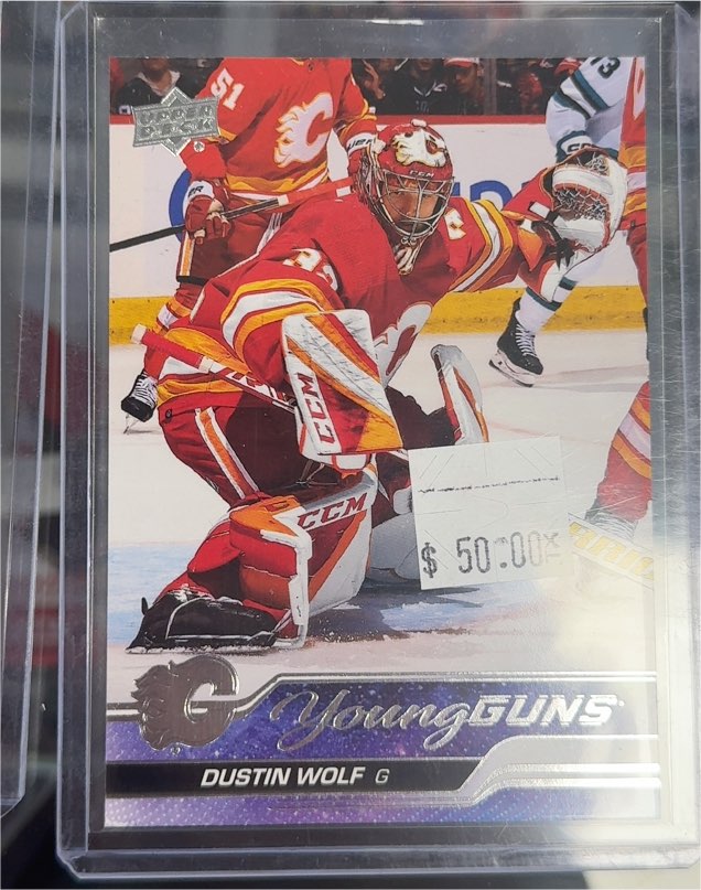 2023-24 Upper Deck Young Guns Dustin Wolf — front