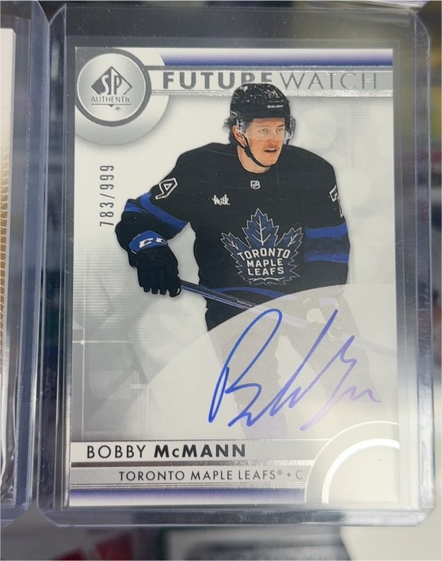 2023-24 SP Authentic #129 Bobby McMann Future Watch — front