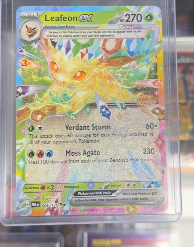 2025 Pokémon Prismatic Evolutions #006 Leafeon ex — front