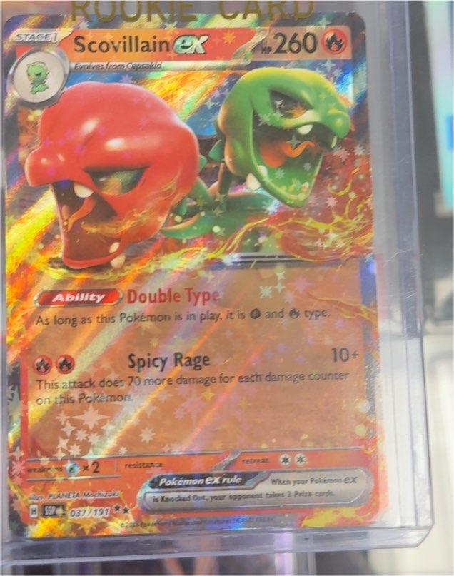 2023 Pokémon Scarlet & Violet: Surging Sparks #037/191 Scovillain ex — front