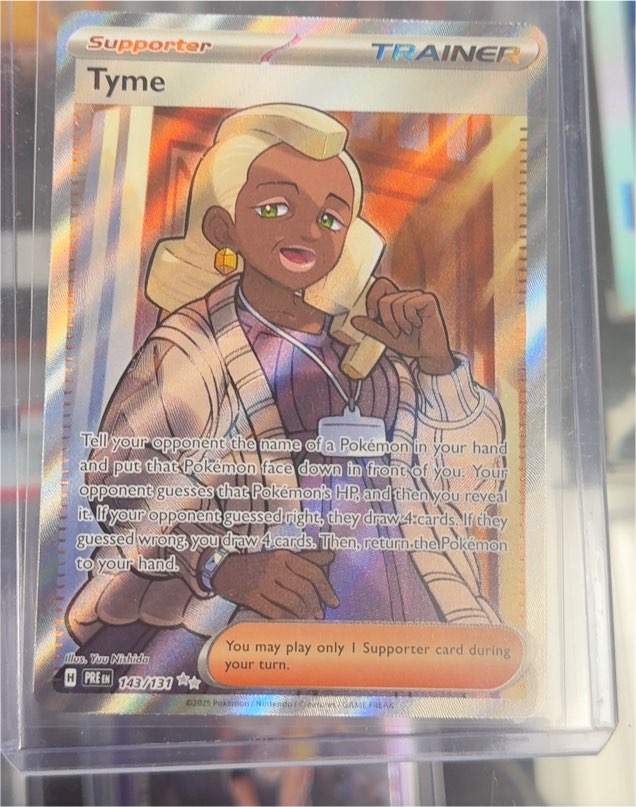 2025 Pokémon SV: Prismatic Evolutions #143/131 Tyme — front