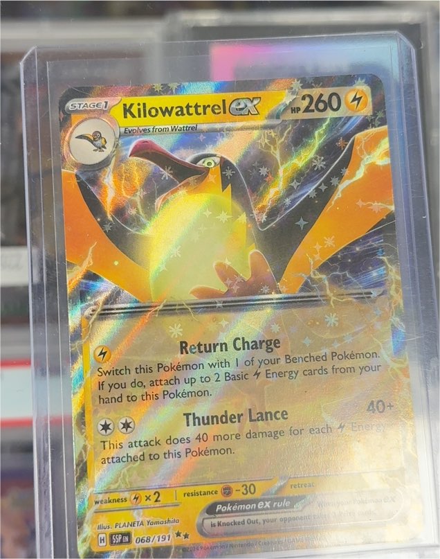 2024 Pokémon SV Surging Sparks #068 Kilowattrel ex — front