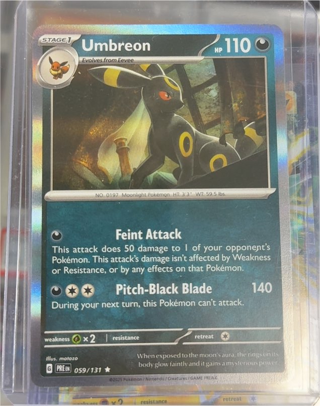 2025 Pokémon TCG Prismatic Evolutions #059 Umbreon — front