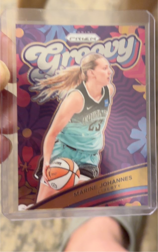 2024 Panini Prizm WNBA Groovy #15 Marine Johannes — front