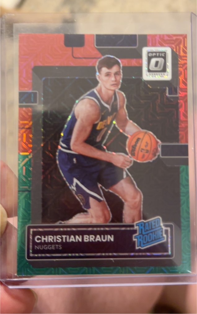 2022-23 Donruss Optic #238 Christian Braun Rated Rookie — front