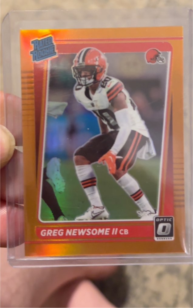 2021 Donruss Optic #252 Greg Newsome II — front