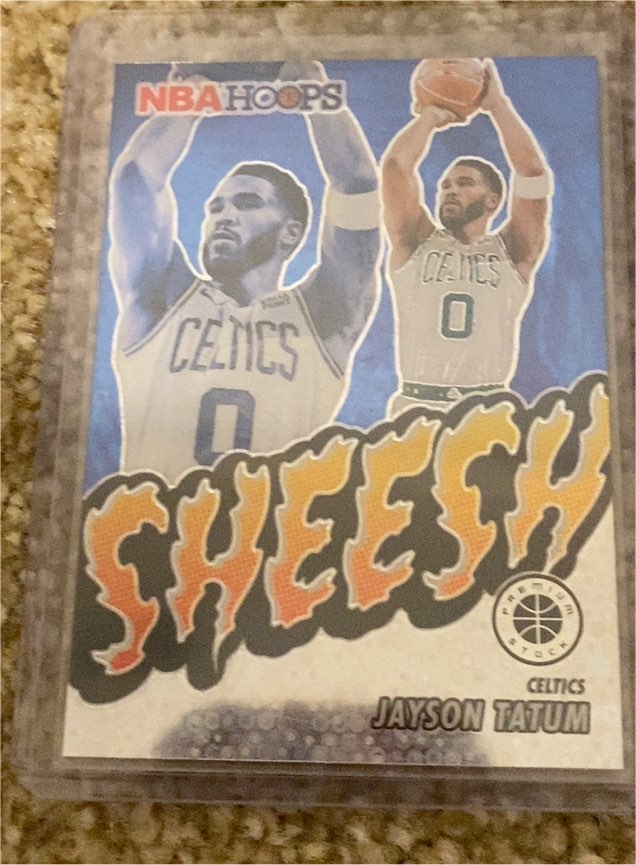 2023-24 Panini NBA Hoops Premium Stock #22 Jayson Tatum — front