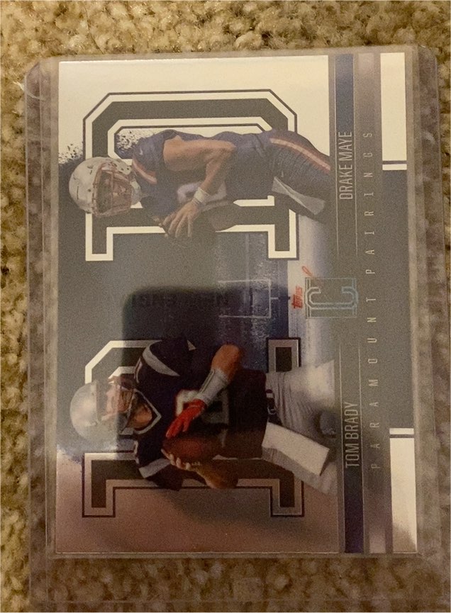 2024 Topps Signature Class #PP-7 Tom Brady / Drake Maye Paramount Pairings — front