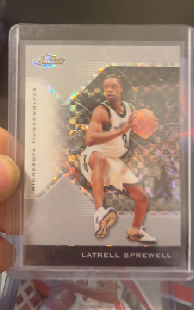 2004-05 Topps Finest #68 Latrell Sprewell — front