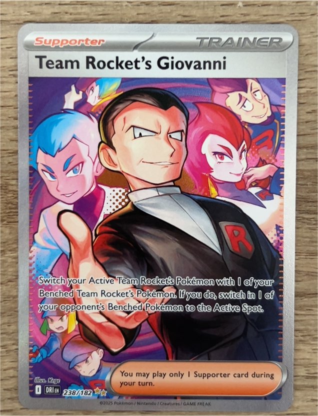 2025 Pokémon Destined Rivals #238 Team Rocket's Giovanni — front
