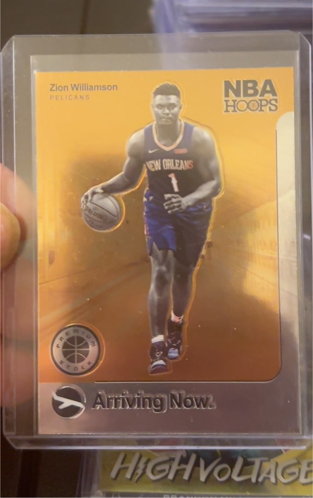2019-20 Panini Hoops Premium Stock #2 Zion Williamson — front
