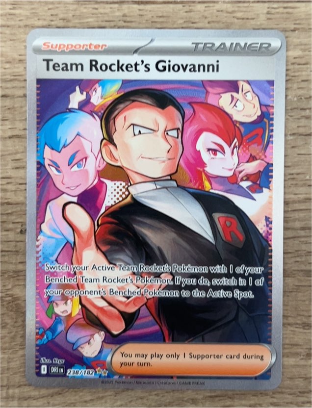 2025 Pokémon Destined Rivals #238 Team Rocket's Giovanni — front