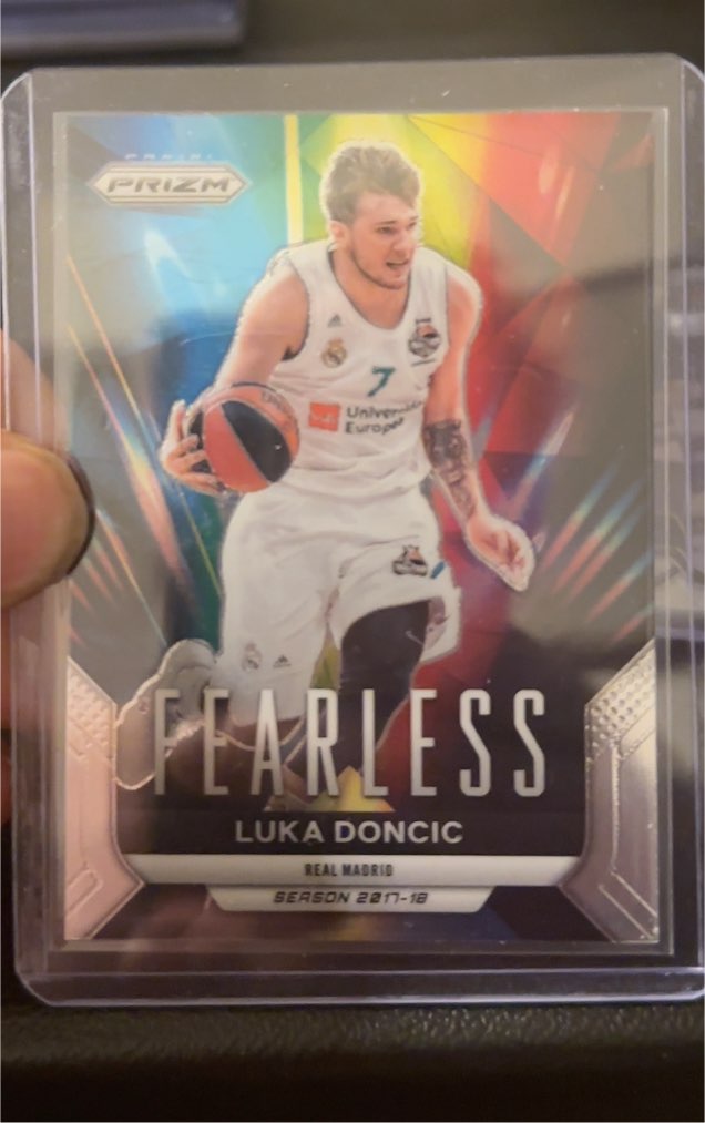 2023-24 Panini Prizm Euroleague #15 Luka Doncic Fearless — front