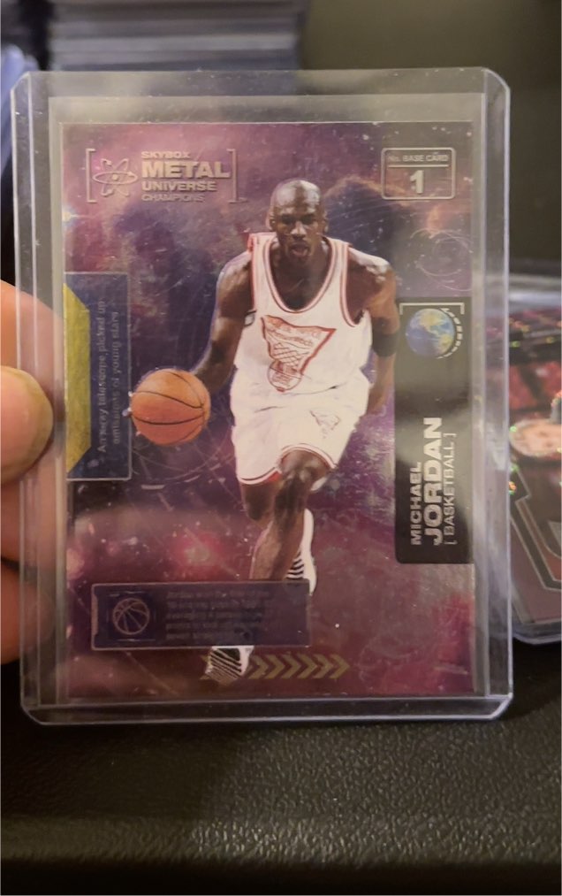 2021 Skybox Metal Universe Champions #1 Michael Jordan — front