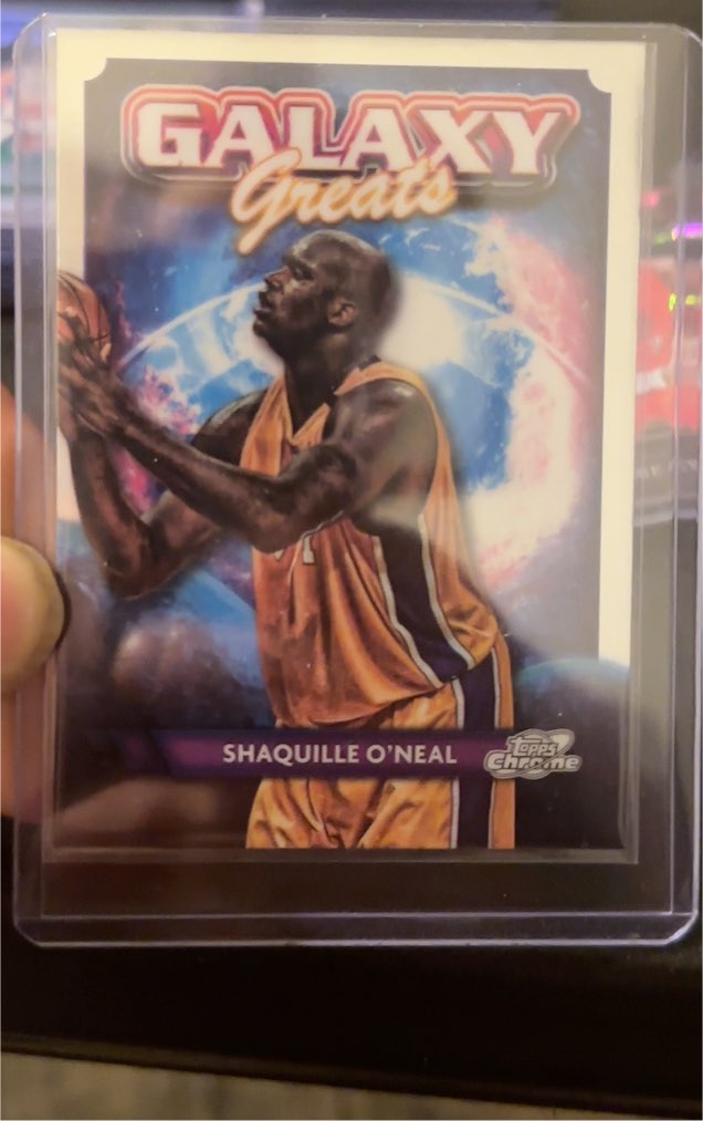 2023-24 Topps Chrome Cosmic #GG-9 Shaquille O'Neal Galaxy Greats — front