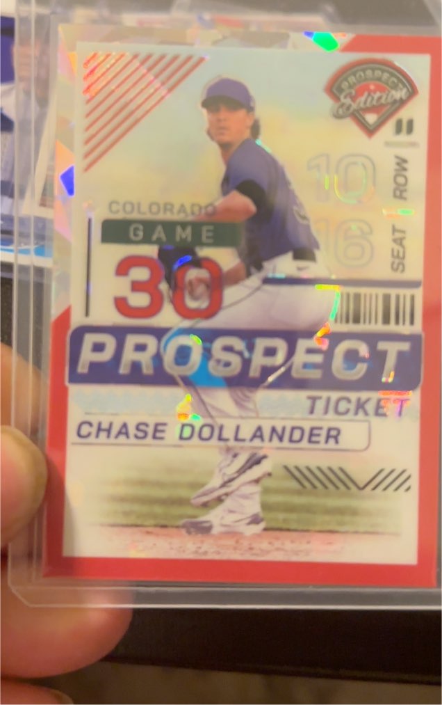 2024 Panini Prospect Edition Ticket #30 Chase Dollander — front