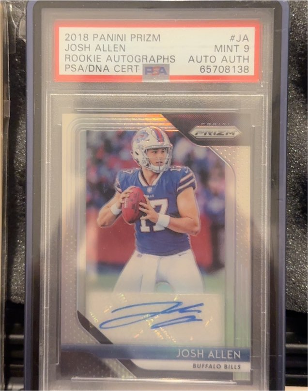2018 Panini Prizm #JA Josh Allen Rookie Autographs — front