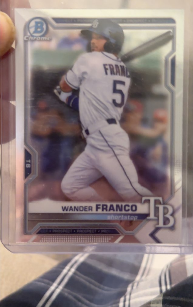 2021 Bowman Chrome #BCP-57 Wander Franco — front
