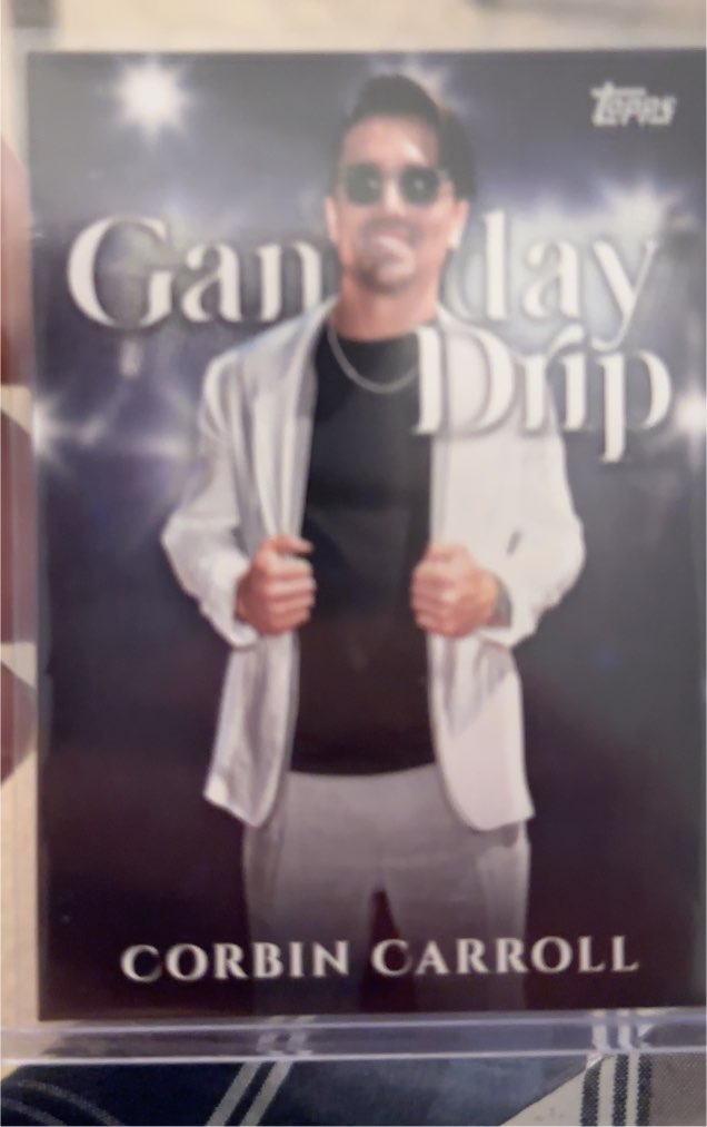 2025 Topps Series 1 #GD-23 Corbin Carroll Gameday Drip — front