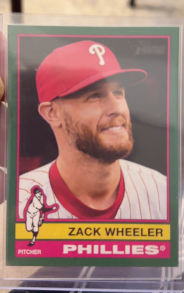 2025 Topps Heritage #65 Zack Wheeler — front