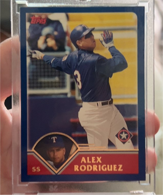 2003 Topps #1 Alex Rodriguez — front