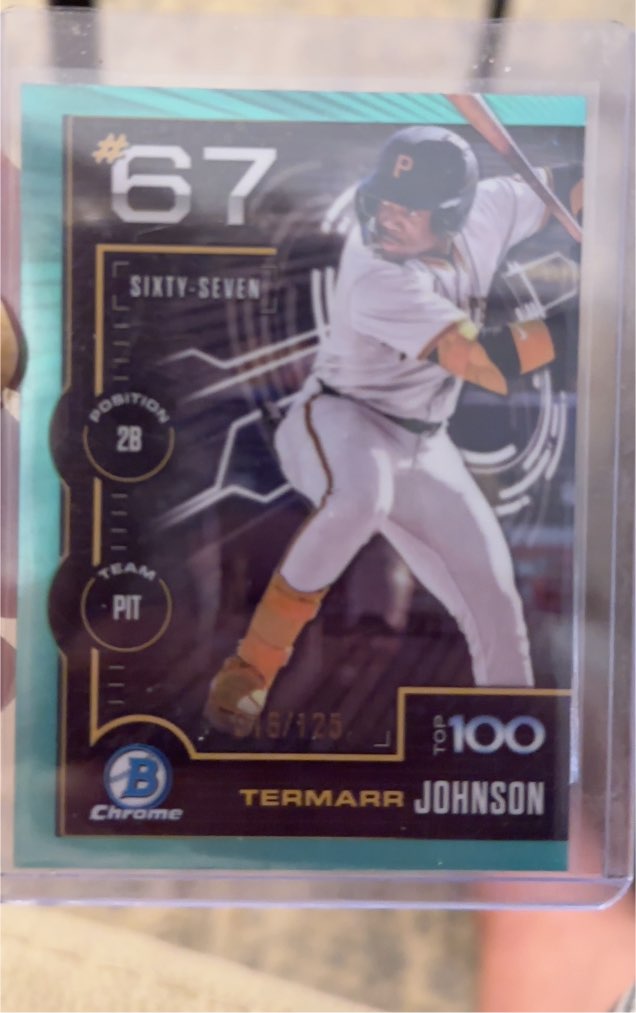 2025 Bowman Chrome Top 100 #BTP-67 Termarr Johnson — front