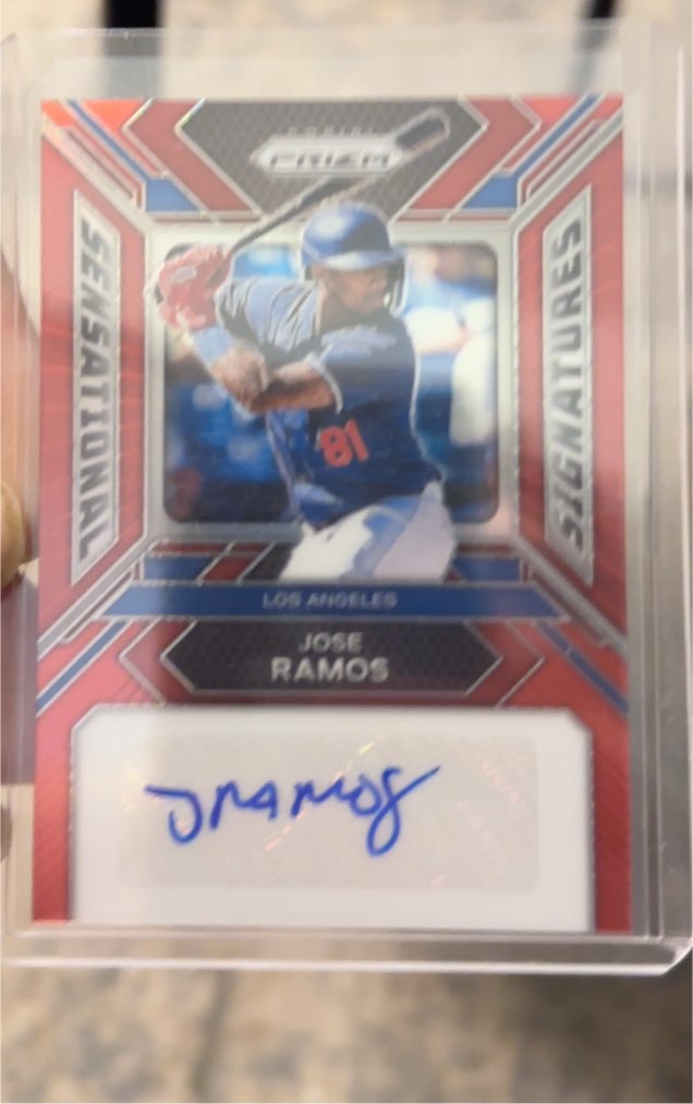 2024 Panini Prizm #SS-JR Jose Ramos Sensational Signatures — front