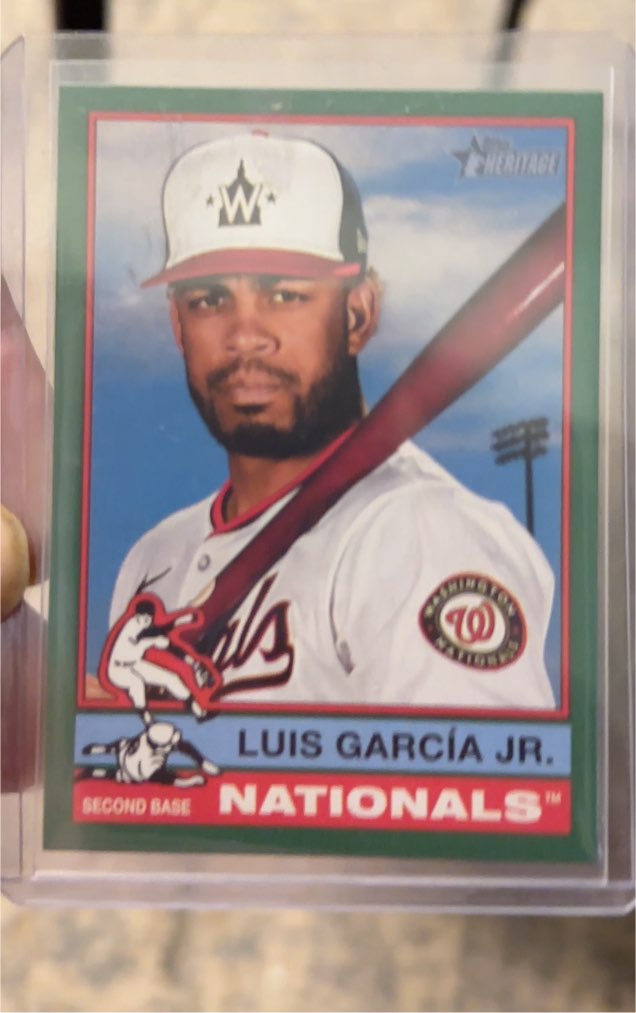 2025 Topps Heritage #239 Luis García Jr. — front