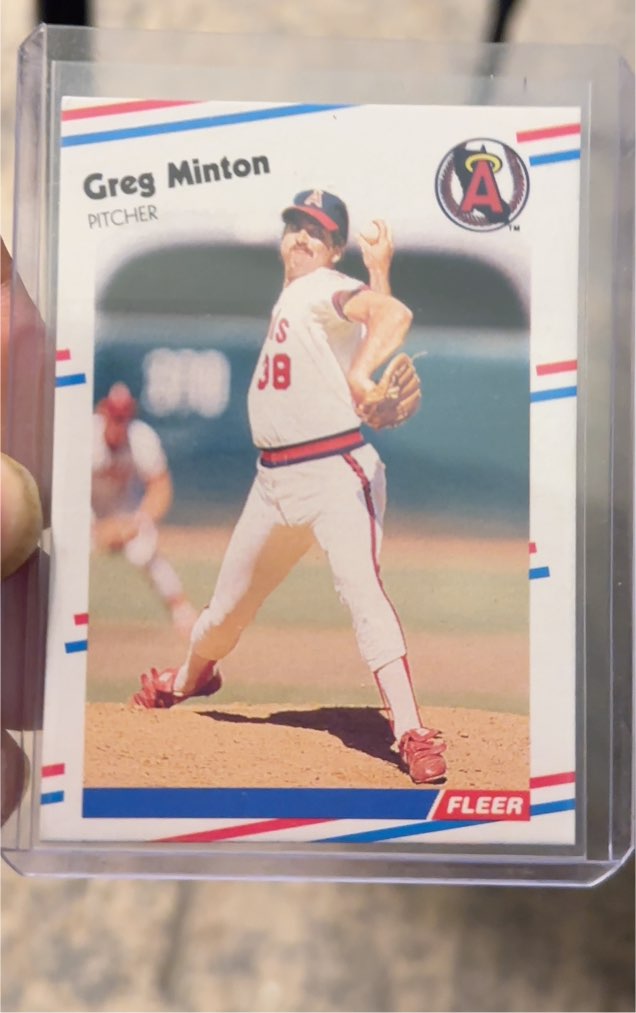 1988 Fleer #499 Greg Minton — front