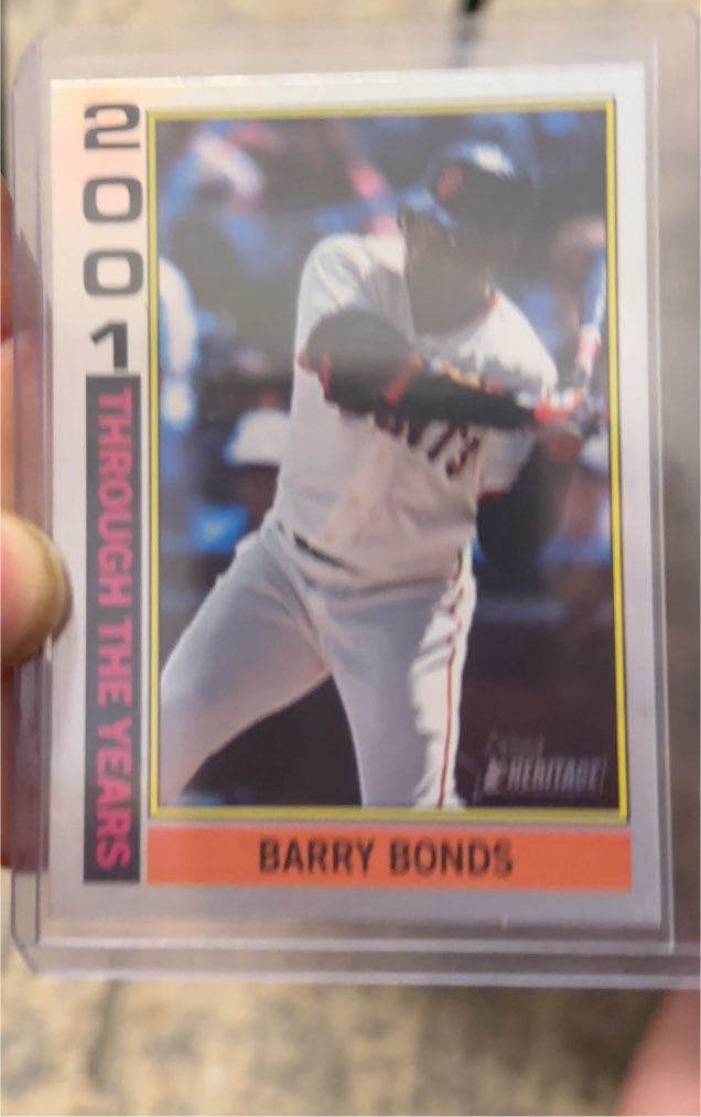 2025 Topps Heritage Through The Years #TTY-15 Barry Bonds — front