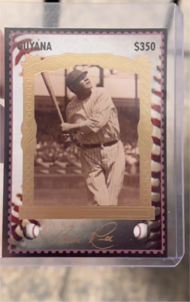 1994 Guyana #3 Babe Ruth — front
