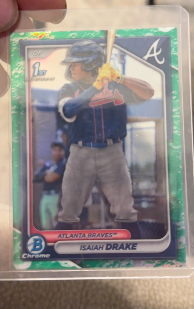 2024 Bowman Chrome Prospects 1st #BCP-21 Isaiah Drake — front