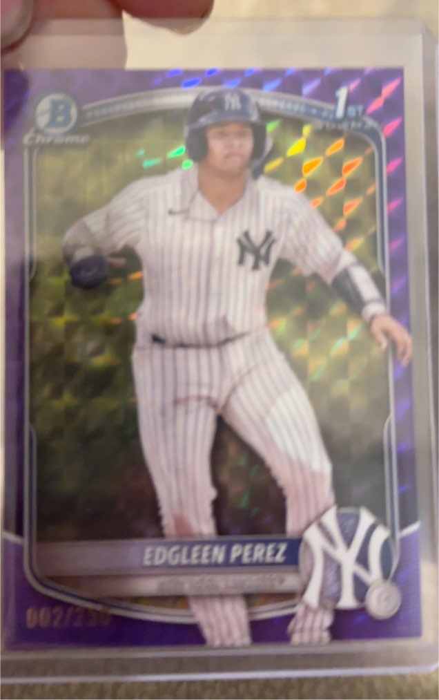 2025 Bowman Chrome #BCP-80 Edgleen Perez — front