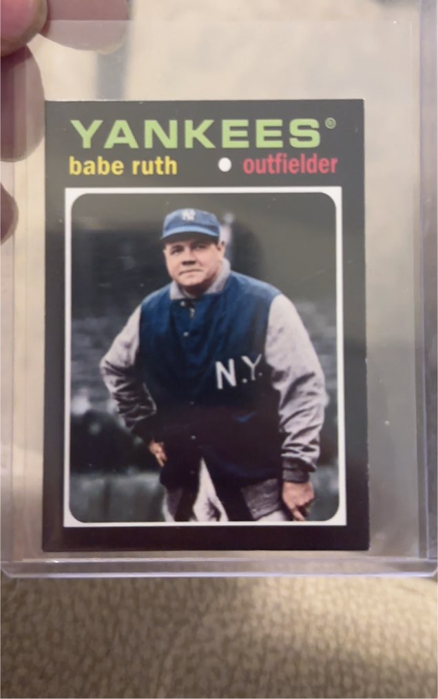 2013 Topps Update 1971 Topps Minis #TM-2 Babe Ruth — front