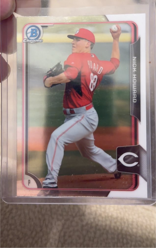 2015 Bowman Chrome Draft #193 Nick Howard — front