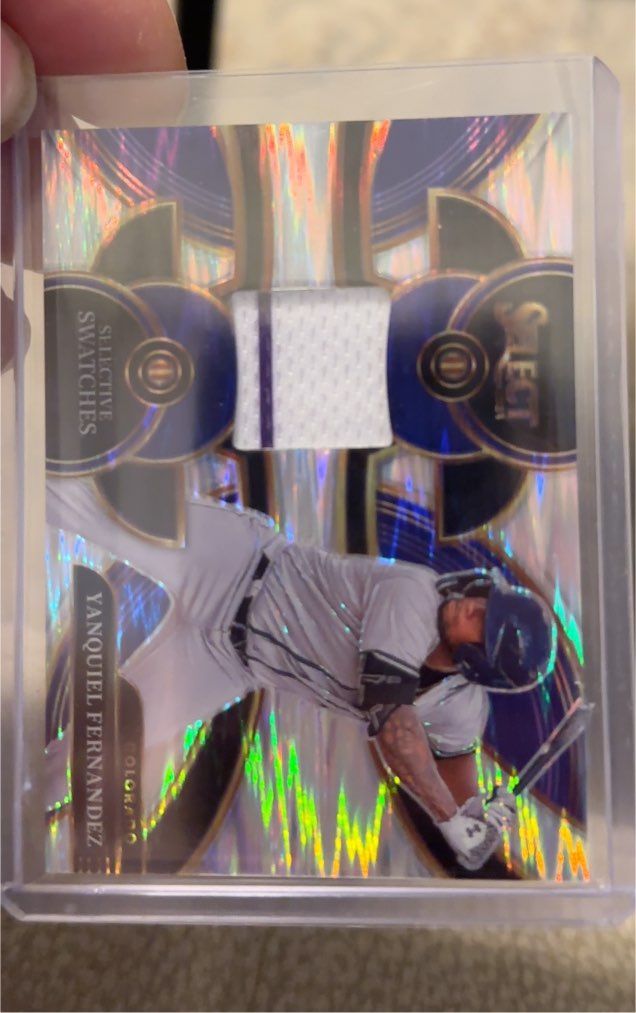 2024 Panini Select Selective Swatches #SS-YF Yanquiel Fernandez — front