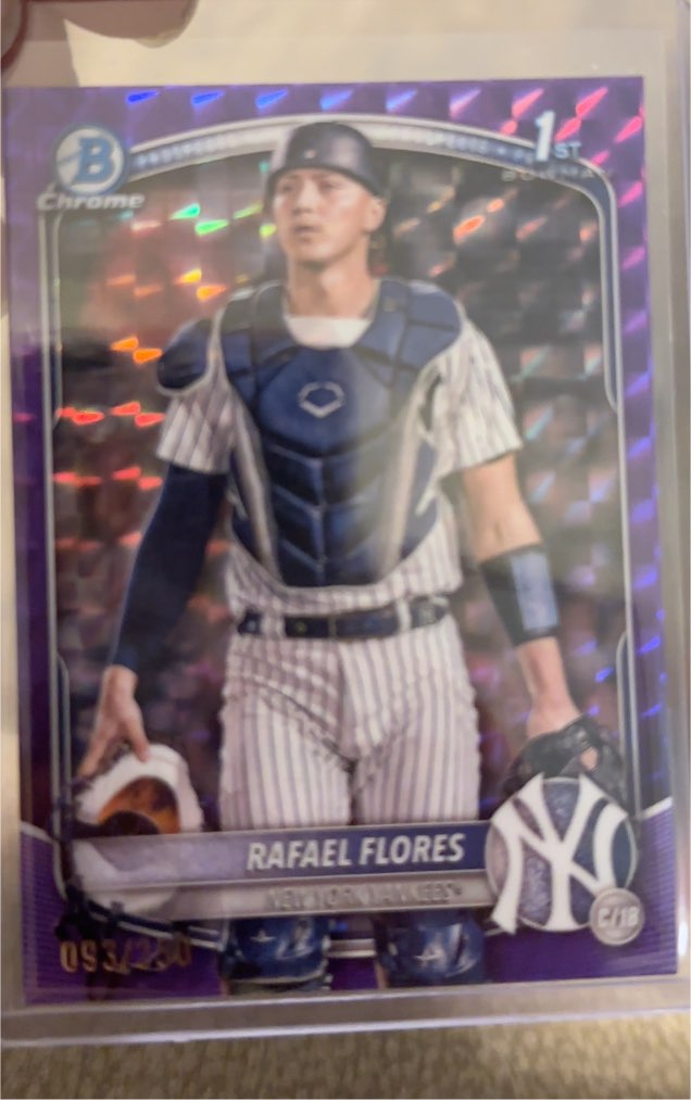 2025 Bowman Chrome #BCP-34 Rafael Flores — front