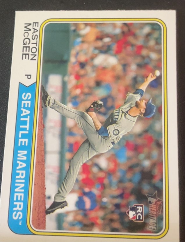 2023 Topps Heritage #178 Easton McGee — front