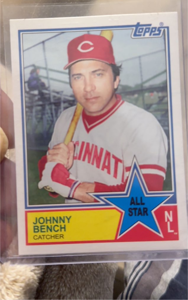 1983 Topps All Star Johnny Bench — front