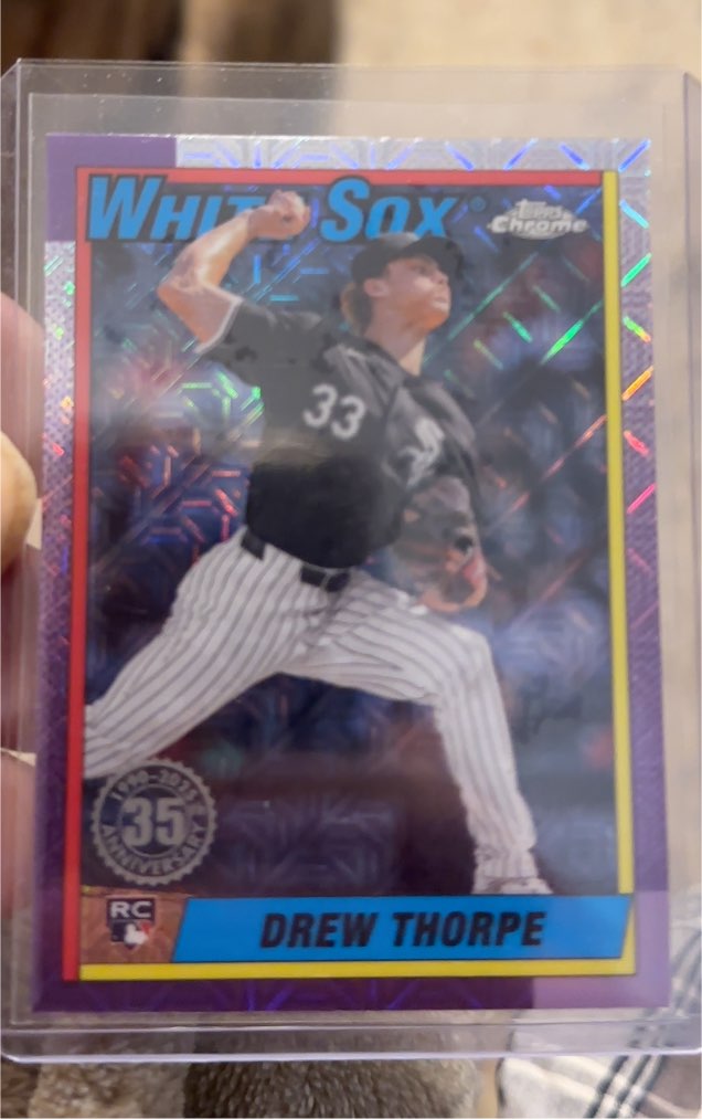 2025 Topps Series 1 1990 Topps Chrome Silver Pack #T90C-20 Drew Thorpe — front