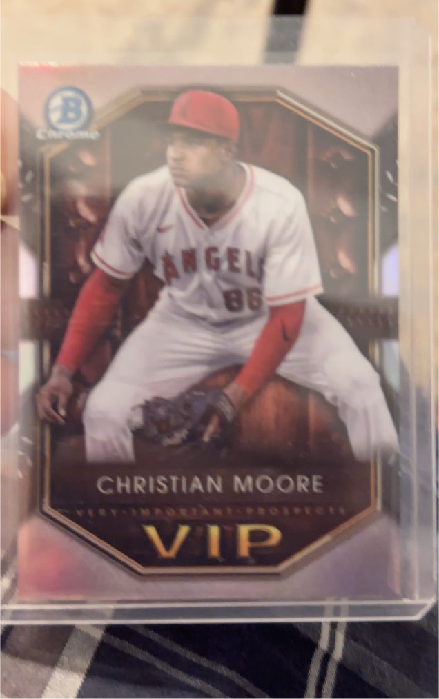 2025 Bowman Chrome VIP #VIP-12 Christian Moore — front