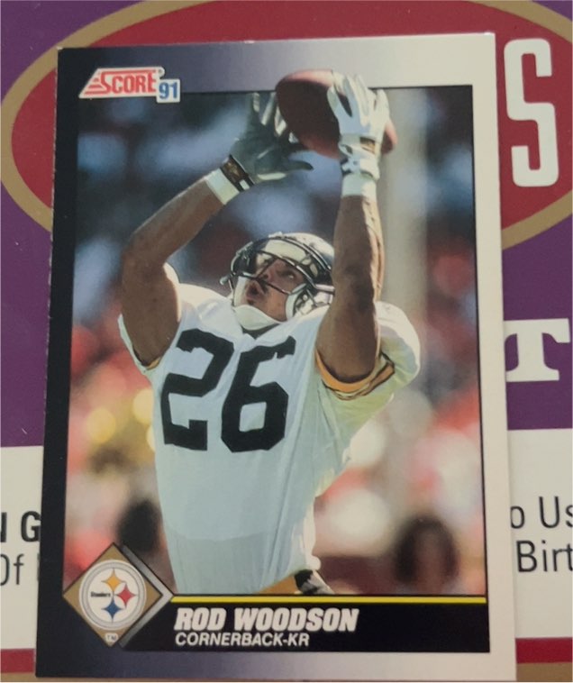 1991 Score #547 Rod Woodson — front