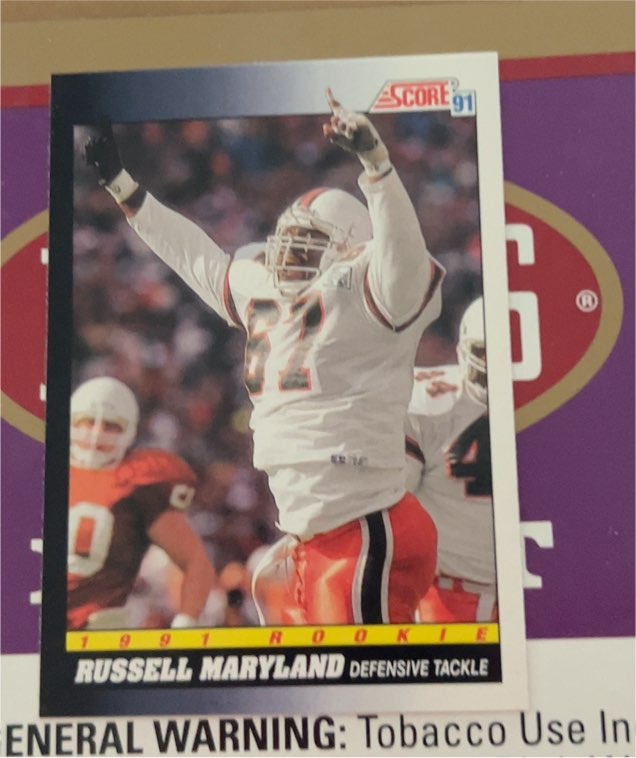 1991 Score #565 Russell Maryland — front