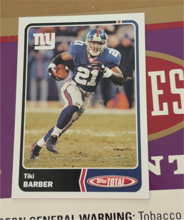 2003 Topps Total #245 Tiki Barber — front