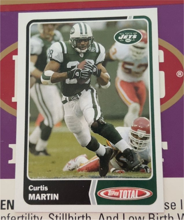 2003 Topps Total #54 Curtis Martin — front
