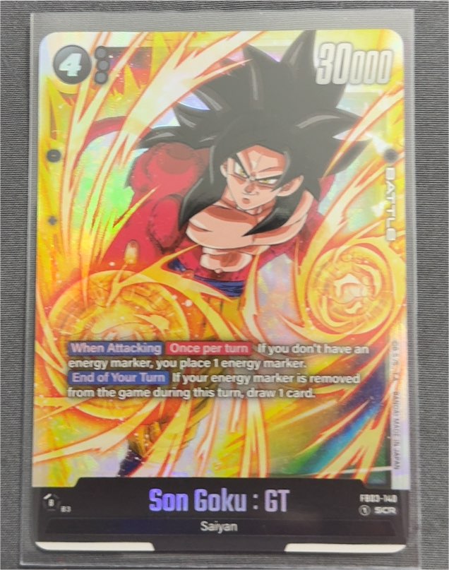 Dragon Ball Super Fusion World FB03-140 Son Goku : GT SCR — front