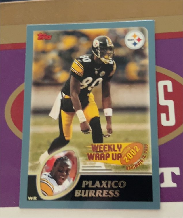 2003 Topps #300 Plaxico Burress Weekly Wrap Up — front