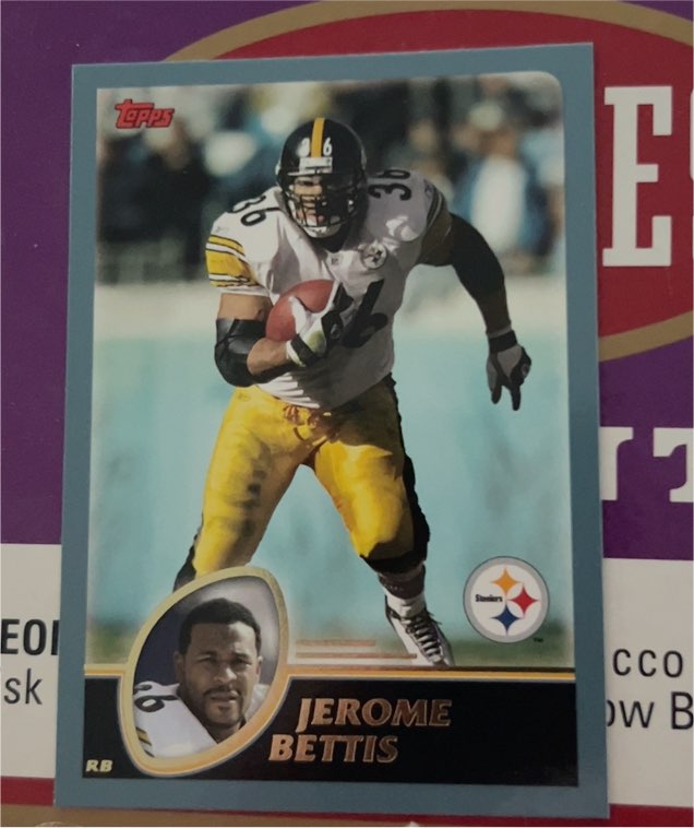 2003 Topps #14 Jerome Bettis — front