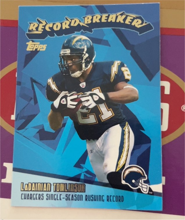 2003 Topps #RB16 LaDainian Tomlinson Record Breakers — front