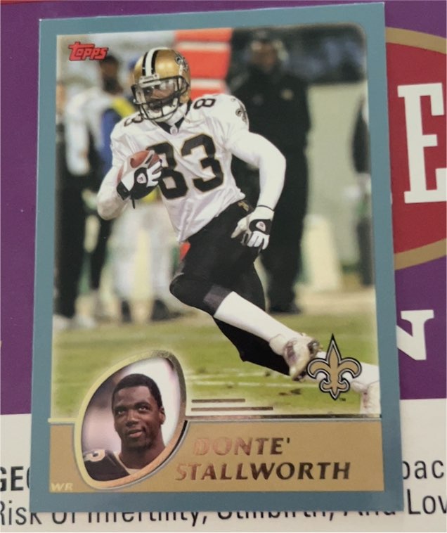 2003 Topps #267 Donte Stallworth — front
